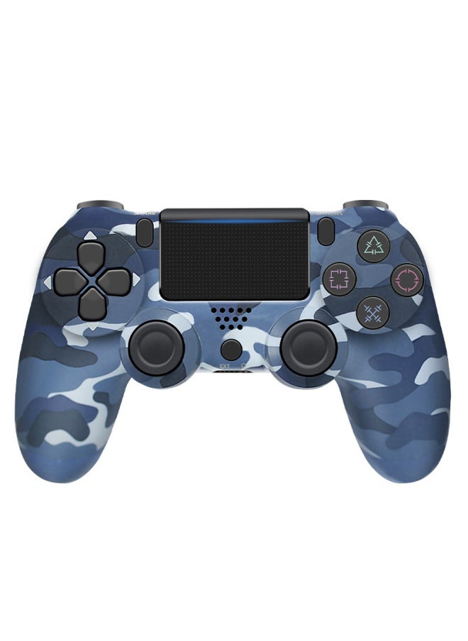 Generic Wireless P4 Game Controller Six-axis Analog Joystick Vibration Light For Gaming P4 Gamepad Digital Computer/game-Product Color:P4 Wireless Bluetooth-camouflage Blue  - Image 1