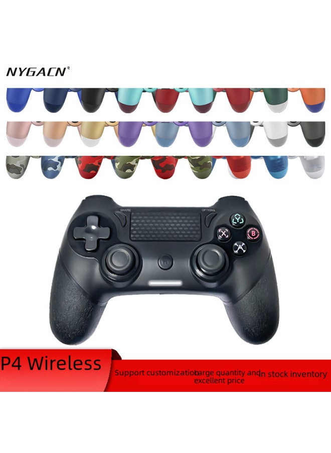 Generic Wireless P4 Game Controller Six-axis Analog Joystick Vibration Light For Gaming P4 Gamepad Digital Computer/game-Product Color:P4 Wireless Bluetooth-camouflage Blue  - Image 2