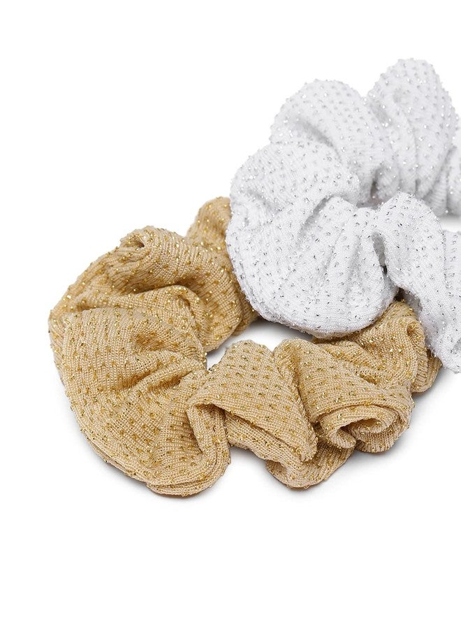 Accessher 6 Pcs Hair Band For Women Scrunchies Satin Silk Hair Accessories Rubbers Bands For Women Stylish Hair Rubber Bands Hair Ties Scrunchies - Image 4