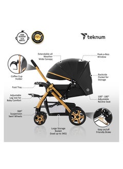 TEKNUM TEKNUM Reversible Trip2 Stroller - Black  - Image 2