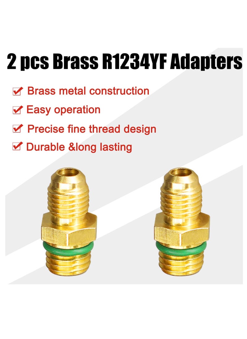 Generic - Quick Coupler Adapter Fittings R1234yf High Side And Low Side For Air Conditioning Evacuation - Image 1