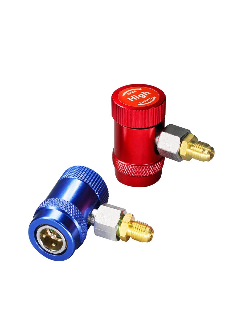 Generic - Quick Coupler Adapter Fittings R1234yf High Side And Low Side For Air Conditioning Evacuation - Image 1