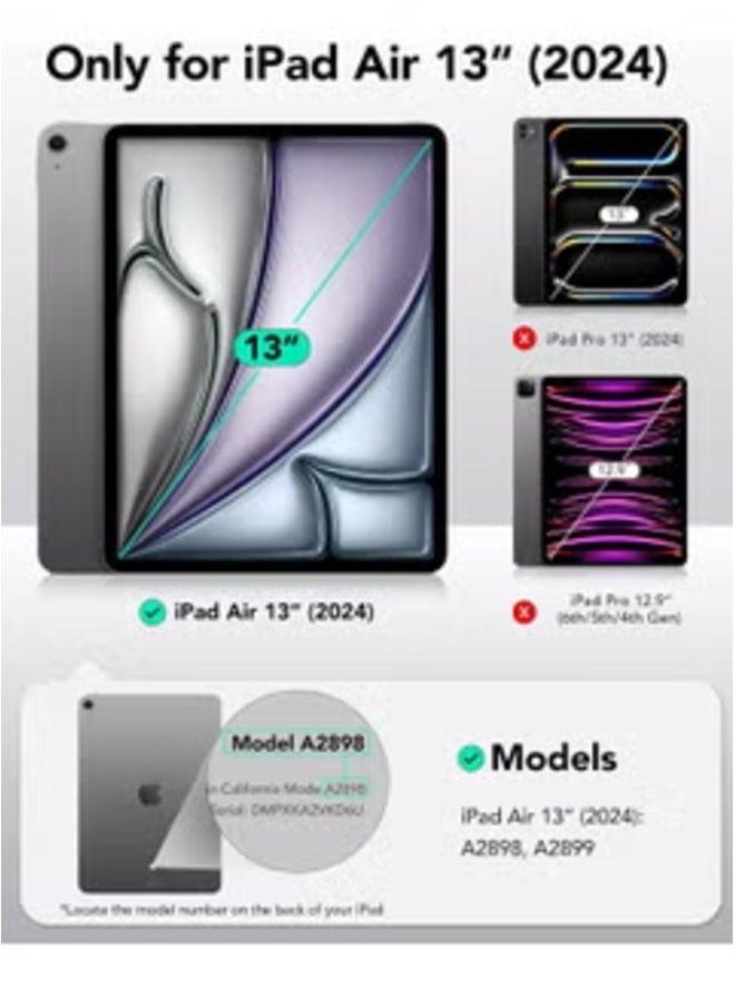 "ELTRAZONE Classic Clear Case for iPad Air 13-Inch M2 (2024) - Slim, Lightweight, Shockproof Design with Pencil Compatibility" - Image 3