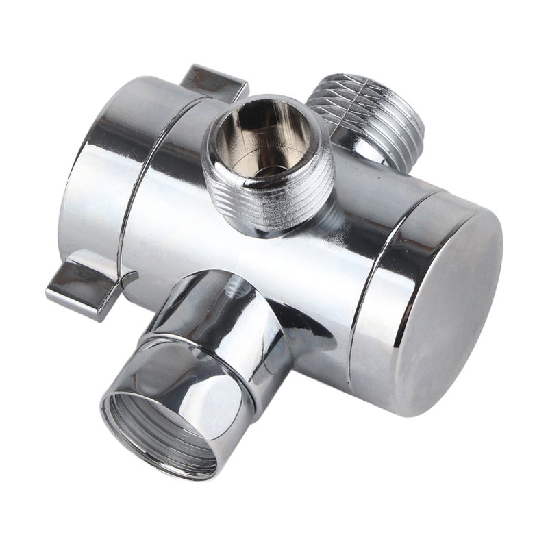 صمام تحويل رأس دوش ثلاثي الطرق متعدد الوظائف G1/2" محول تبديل لبديت المرحاض - Image 3