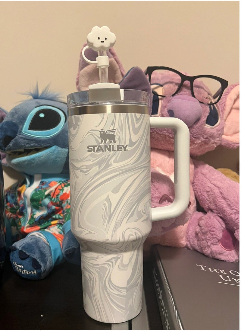 Stanley Quencher Stainless Steel Vacuum Insulated Tumbler with Lid and Straw for Water, Iced Tea or Coffee, Smoothie and More, 40 oz