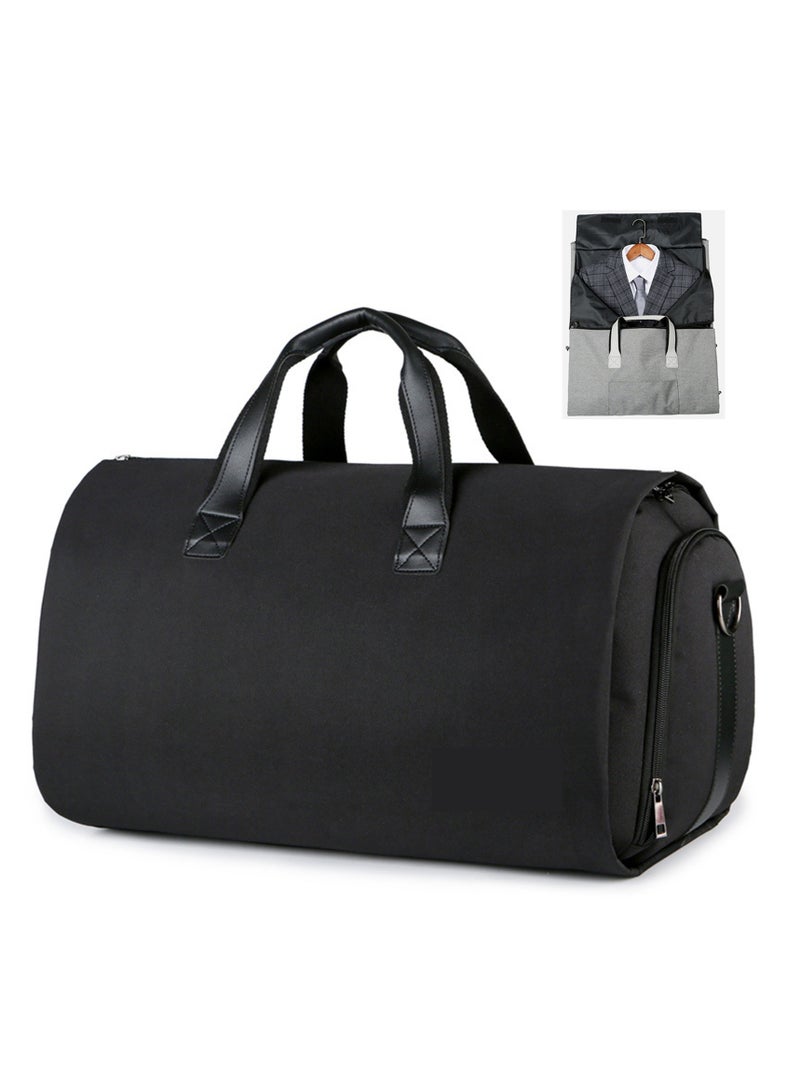 Garment Duffle Bag, Carry On Suit Bag with Shoulder Strap for Travel, Foldable Convertible 2 in 1 Hanging Suitcase for Business and Office  - Image 1