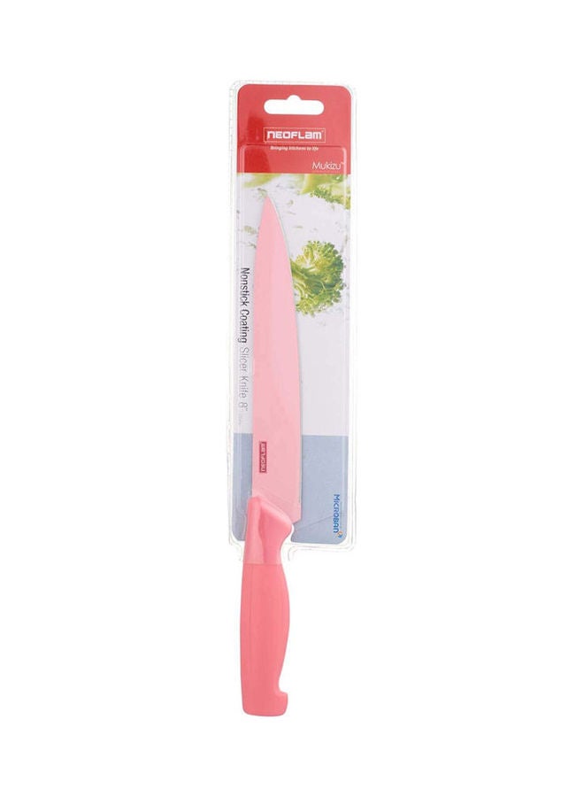Stainless Steel Knife With Plastic Handle Pink 8inch