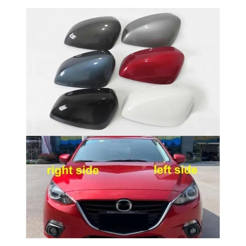 Blue Left Side Rear View Mirror Cover Replacement 1 PCS For 2014 2015 2016 Model - Image 3