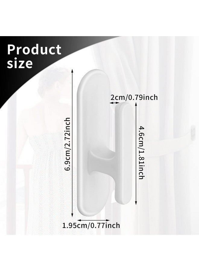 Grevosea Grevosea 8 Pieces Blind Cord Winding Safety Blind Cord Hooks Blind Cord Holder Adhesive Wall Hook Wrap Cleats Baby Proofing for Home Office Window Blinds Curtains Sun Shades Ropes White - Image 2