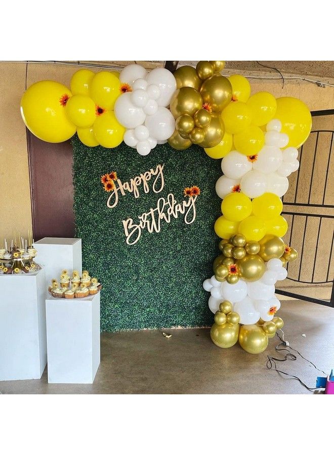 BBPOOL 139Pcs Sunflower Balloons Garland Kit With Artificial Sunflowers Yellow Balloons For Sunflower Theme Birthday Party Baby Shower - Image 4