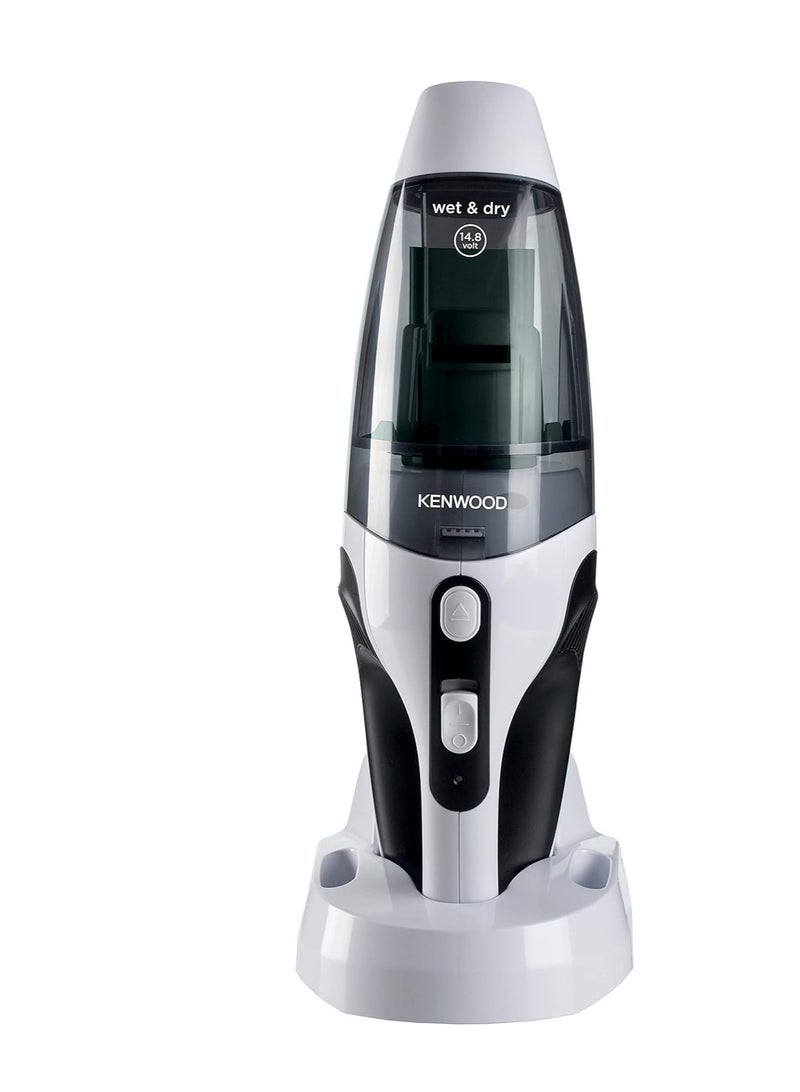 KENWOOD Wet & Dry Cordless Handheld Vacuum Cleaner with 14.8V Lithium-ion Battery, 500ml Dust Capacity, 120ml Liquid Capacity for Home, Office and Car 1000 W HVP19.000BW BLACK - Image 1