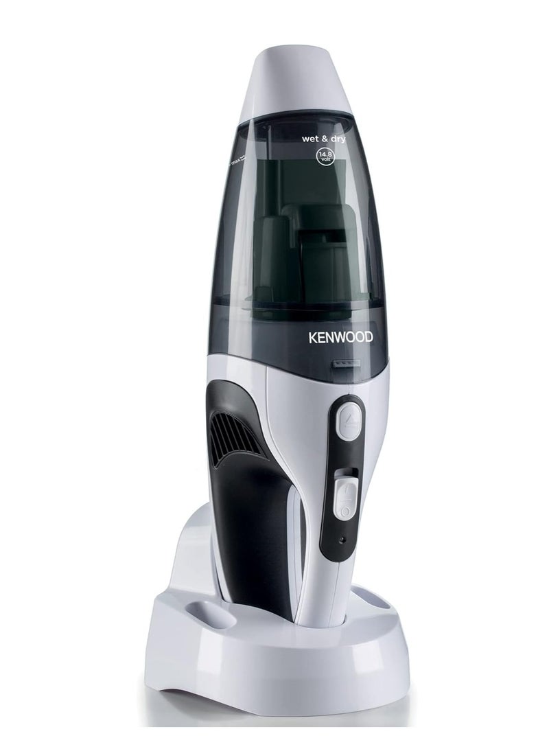 KENWOOD Wet & Dry Cordless Handheld Vacuum Cleaner with 14.8V Lithium-ion Battery, 500ml Dust Capacity, 120ml Liquid Capacity for Home, Office and Car 1000 W HVP19.000BW BLACK - Image 3