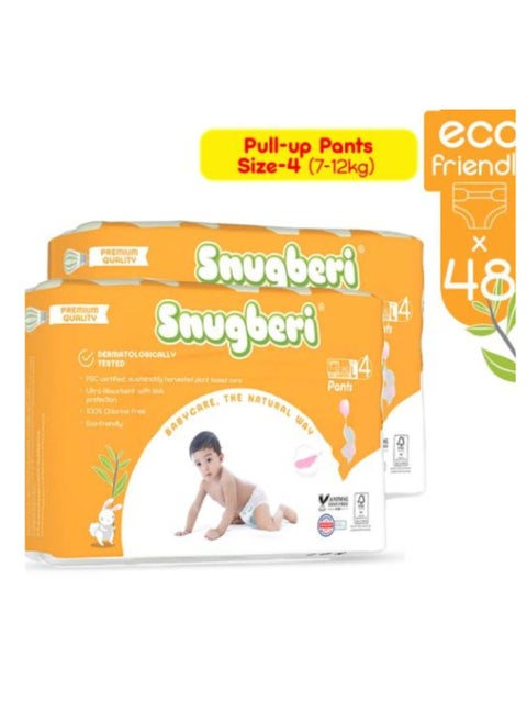 Diaper Pants Size 4 Large 24's Twin Value Pack
