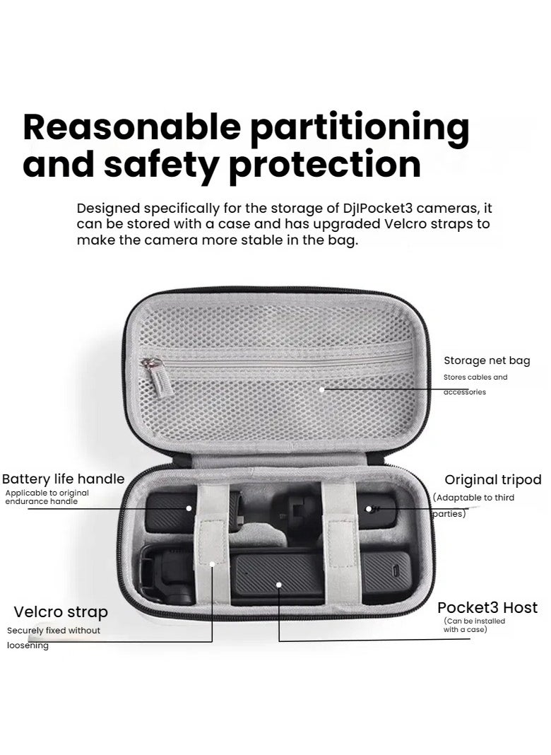 Generic Adapts to DJI Osmo Pocket3! Hard shell storage case, pocket gimbal camera exclusive carrying case!  - Image 3
