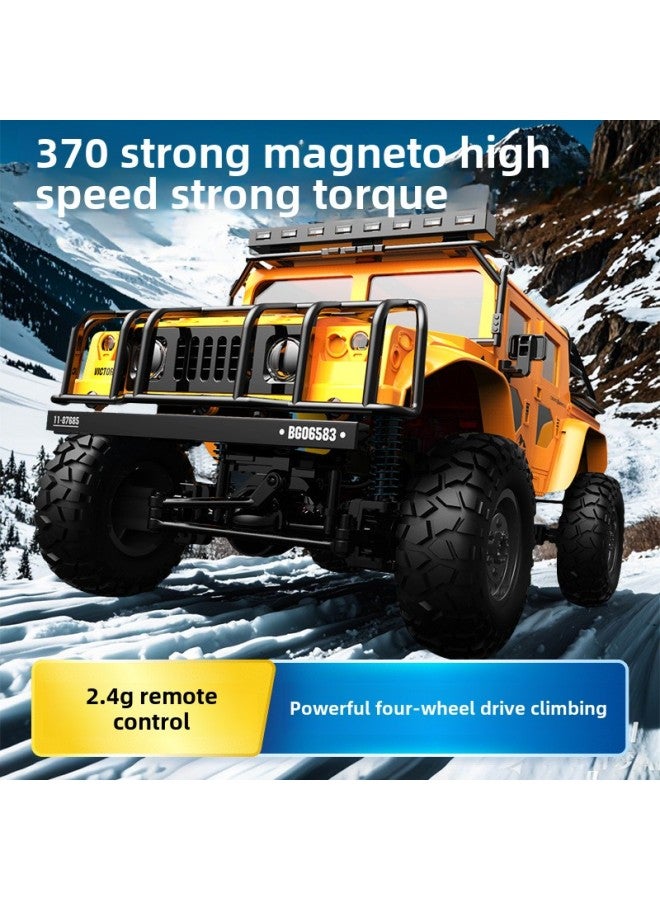 Loquat English Version Full-scale Four-wheel Drive Climbing Off-road Vehicle Alloy Simulation Hummer All-terrain High-speed Model RC Remote Control Vehicle-Colour:Extra Large Off-road Vehicle  Lighting + M - Image 3