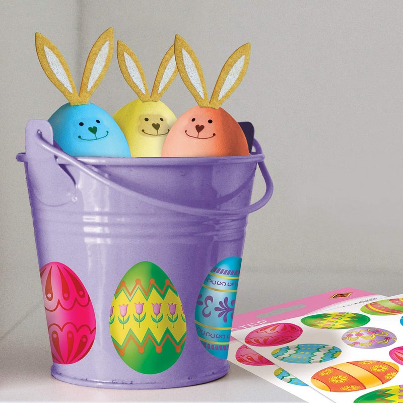 Beistle Color Bright Easter Egg Stickers - Image 5
