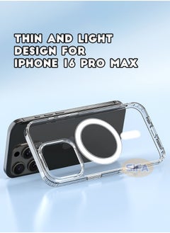 Generic iPhone 16 Pro Max Case, Crystal Clear iPhone 16 Pro Max Case Compatible with Magsafe, Soft Silicone Edge + PC Hard Back Panel, Slim Anti Drop Back Cover for Apple iphone 16 Pro Max (Clear)  - Image 2