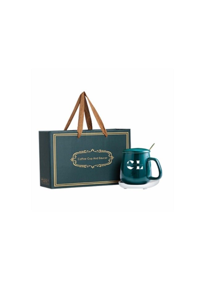 CREATIVE LIFE - Electric Coffee Warmer Mug Gift Set with Temperature Control (55 Degrees) for Home Office and Travel. - Image 1