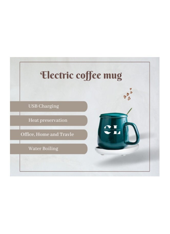 CREATIVE LIFE - Electric Coffee Warmer Mug Gift Set with Temperature Control (55 Degrees) for Home Office and Travel. - Image 1