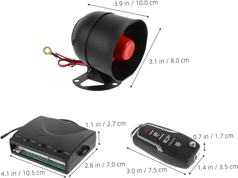 Car Alarm Keyless Entry System with Remote Starter Central Locking Security Device for Vehicles Easy Installation Antitheft Protection for Cars and - Image 5