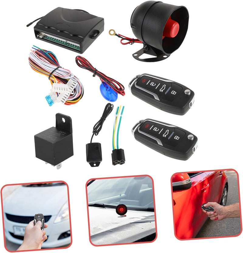 Car Alarm Keyless Entry System with Remote Starter Central Locking Security Device for Vehicles Easy Installation Antitheft Protection for Cars and - Image 4