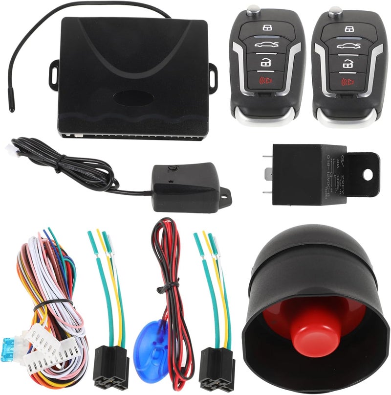 Car Alarm Keyless Entry System with Remote Starter Central Locking Security Device for Vehicles Easy Installation Antitheft Protection for Cars and - Image 1