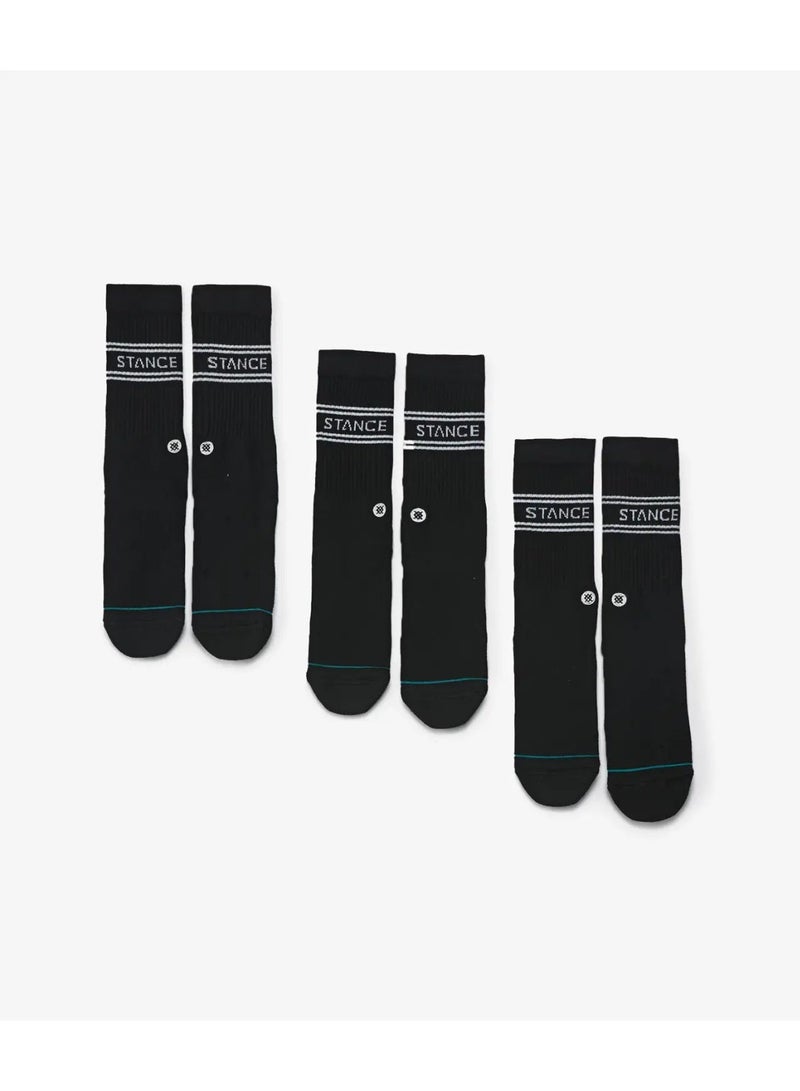 Stance Socks Basic 3 Pack Crew Black - Image 4