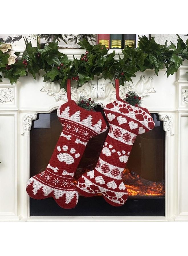 NIBEMINENT Decorations Bone Socks Gift Bag Pendant Multicolour - Image 5