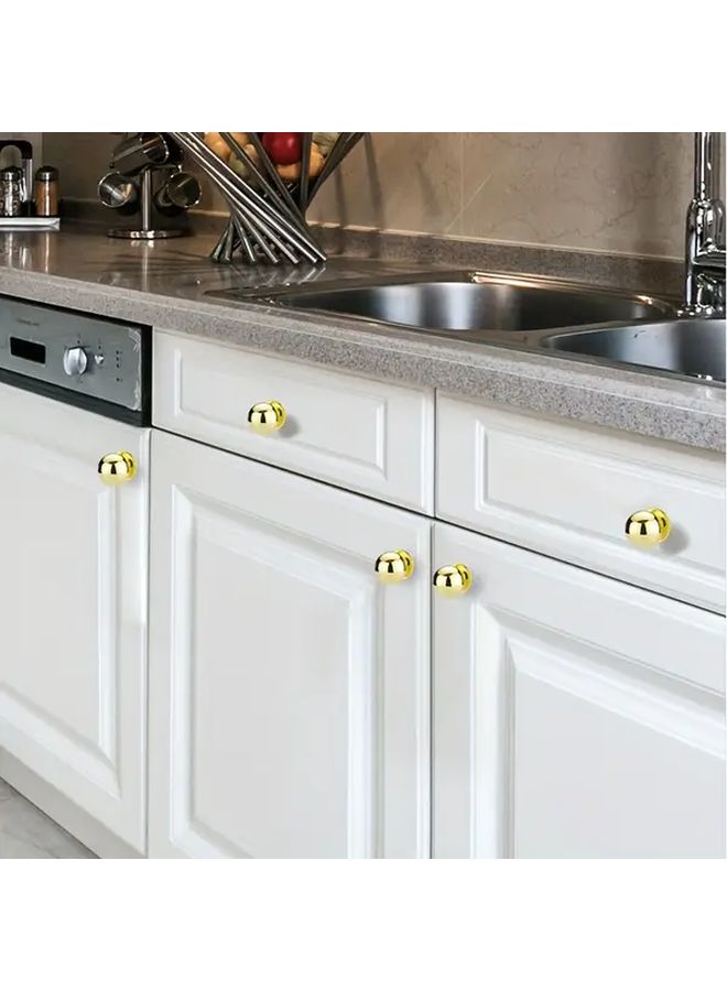 10 Pack Black Round Ball Drawer Handles Pulls With Screws Single Hole Cabinet - Image 3