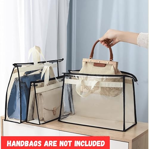 FAB ELLITE Foldable Handbag Hanging Organizer | Space-Saving, Dust-Proof Purse & Clutch Storage Bag for Wardrobe & Closet | Durable & Convenient Ladies Handbag Pouch Organizer - Image 2