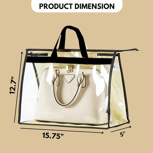 FAB ELLITE Foldable Handbag Hanging Organizer | Space-Saving, Dust-Proof Purse & Clutch Storage Bag for Wardrobe & Closet | Durable & Convenient Ladies Handbag Pouch Organizer - Image 3