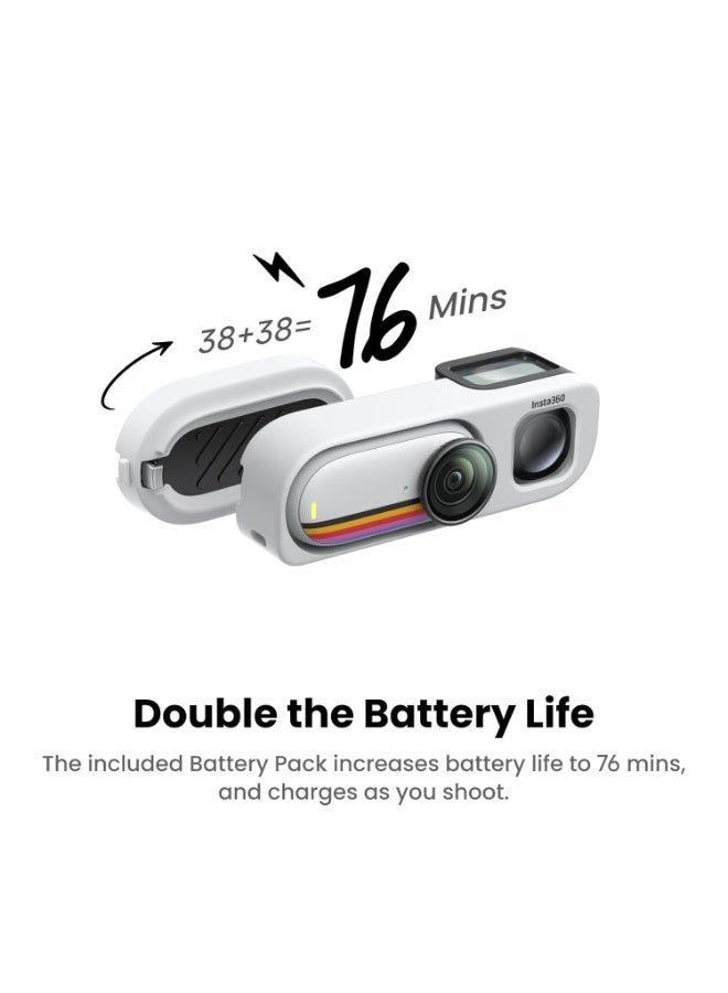 Insta360 GO 3S Retro Bundle Special Edition 128GB - (Canvas White) - Image 5
