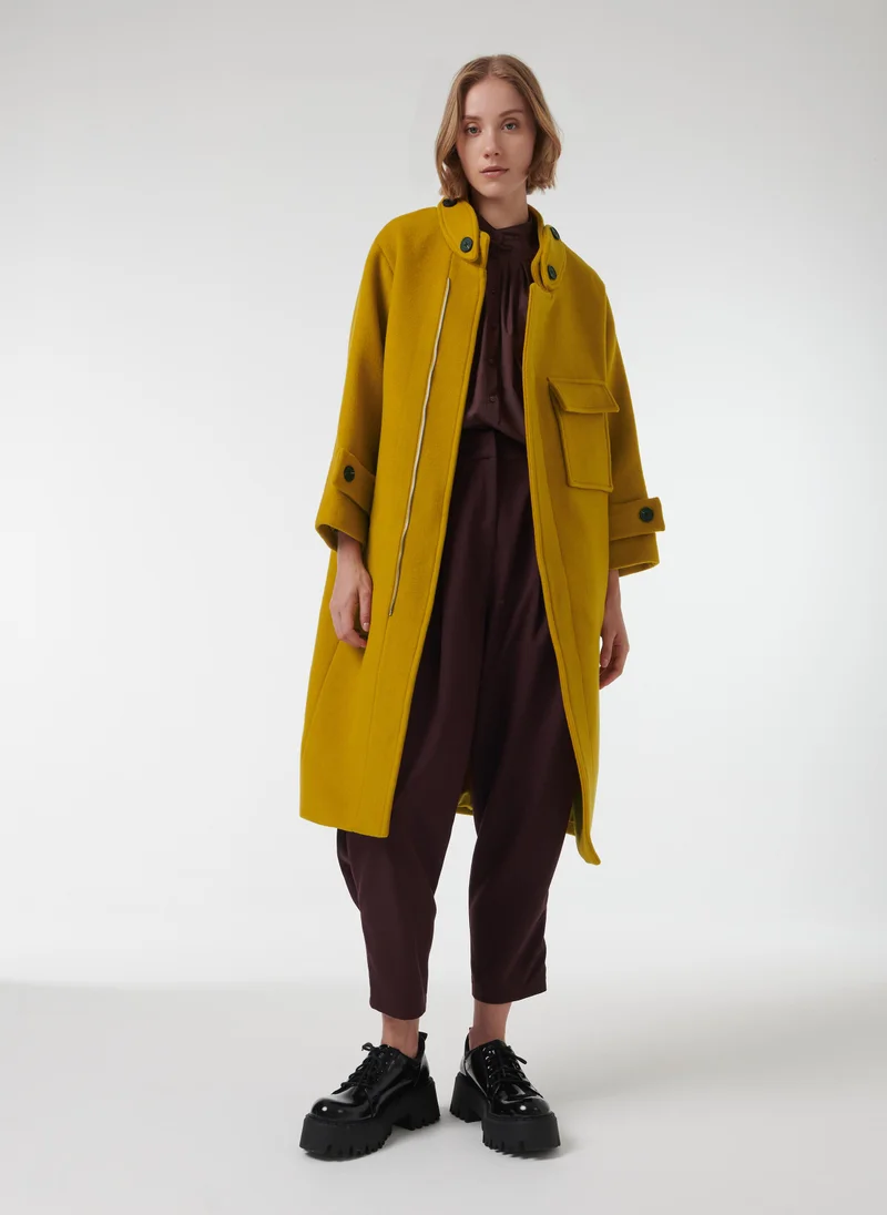 leem Wool-Blend Coat