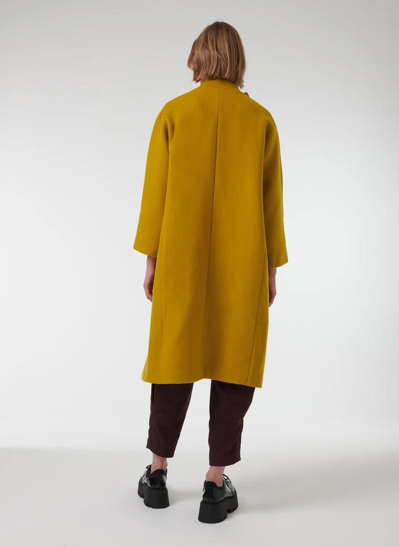 ليم معطف من مزيج الصوف