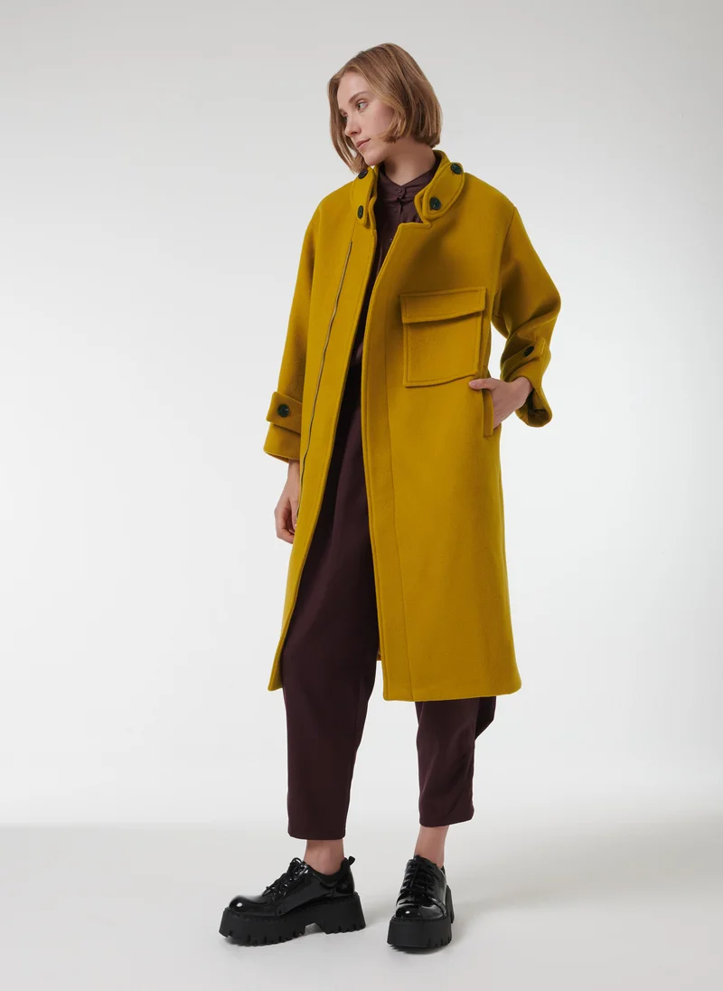leem Wool-Blend Coat