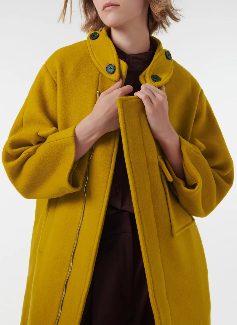 ليم معطف من مزيج الصوف