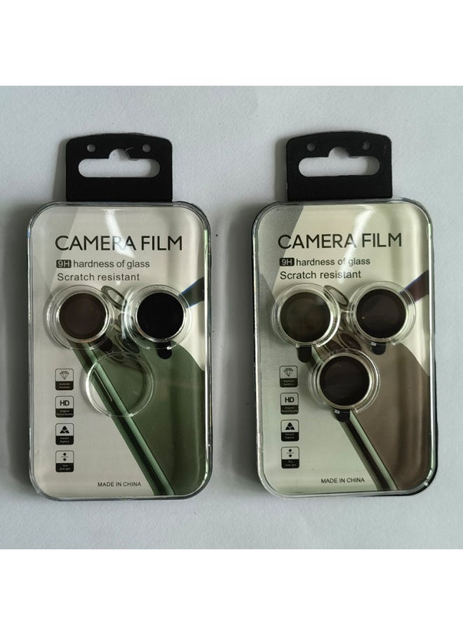 Generic - Apple 16 Imitation Original Lens Film For Apple 15 Lens Camera Protection Ring 16promax Boss Lens Film-Color:Black-Size:14/14plus/15/15plus ☆ Crystal Box Packaging (double Photo) - Image 1