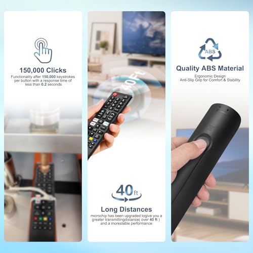 ENJOYLink 【Pack of 2】 Universal for Samsung-TV-Remote-Control Replacement,Compatible with All Samsung Smart Frame QLED LED 7 Series TVs - Image 5
