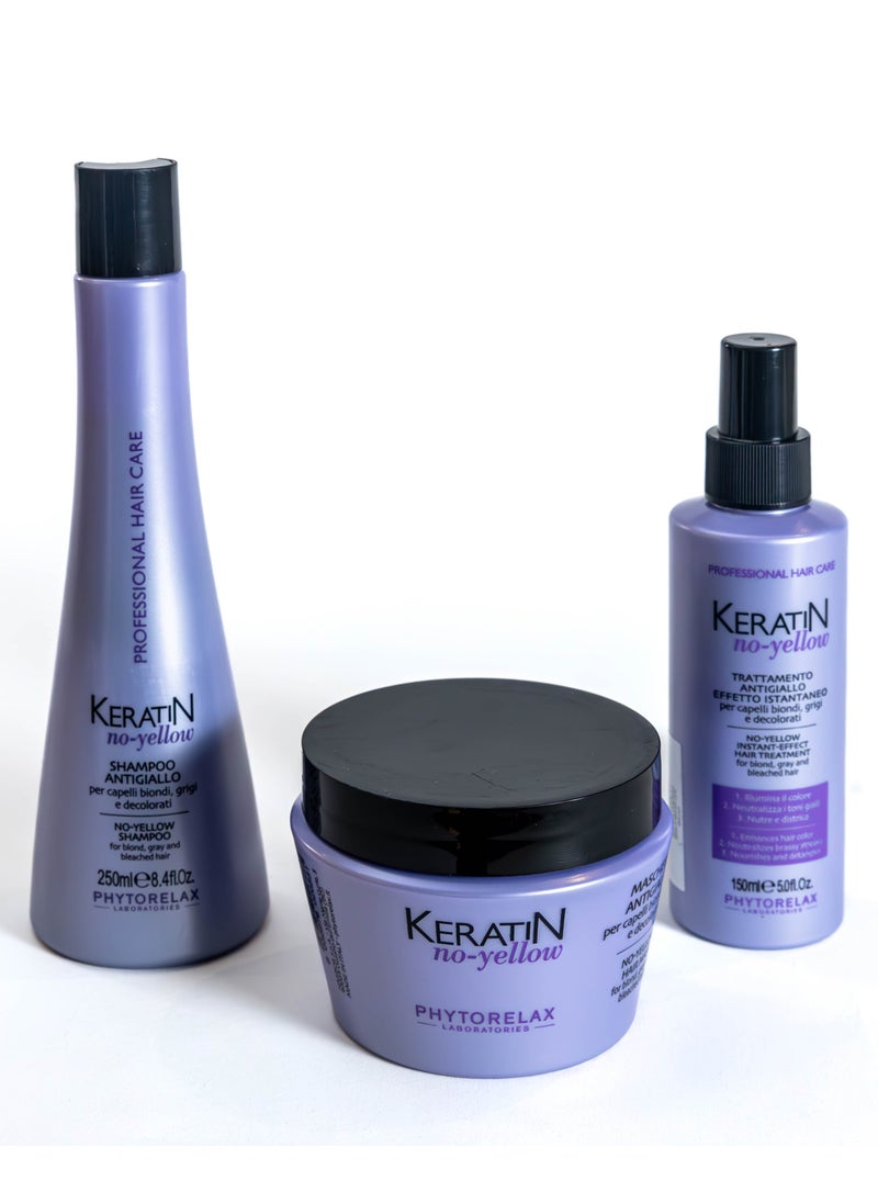Phytorelax Keratin Shampoo for Blonde Hair - Color Protection, Deep Hydration, and Incredible Strength 250ml  - Image 5