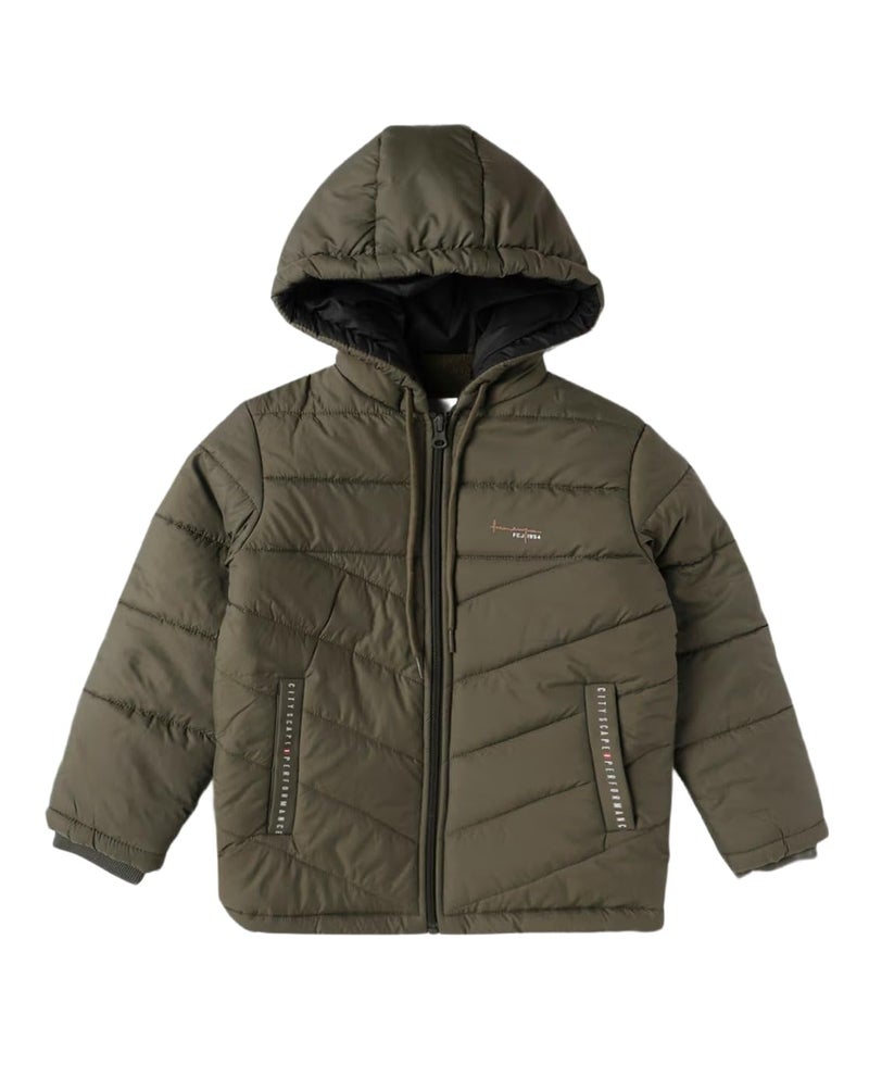 Fort Collins Boys Jacket, 140452FC, Olive, 26 (5-6Y) - Image 5