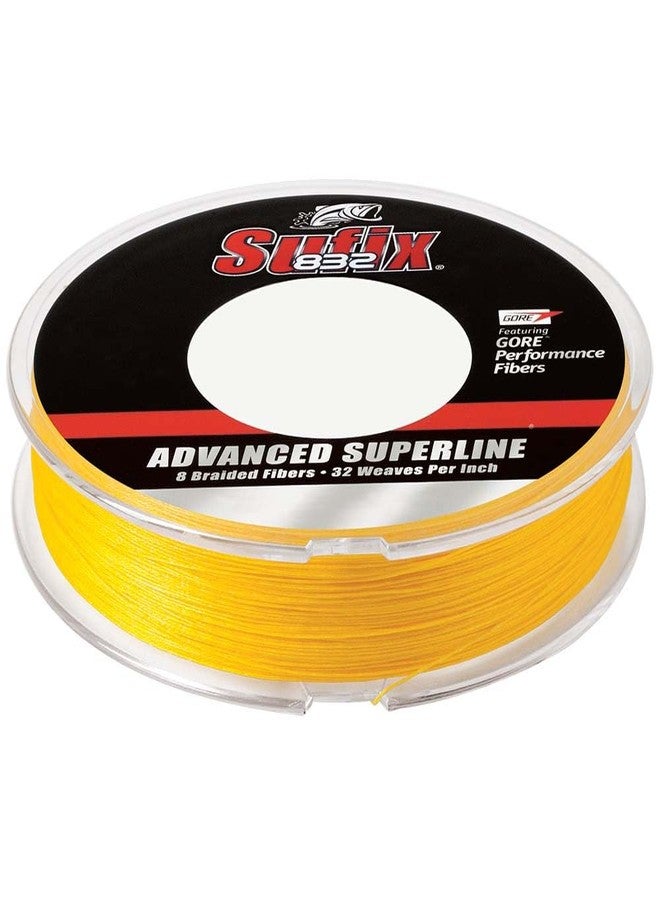 Sufix 832 Advanced Superline Braid, Hi-Vis Yellow, 20-Pound/150-Yard Spool