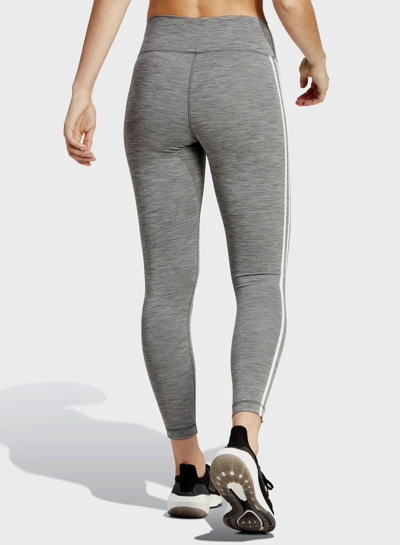 Adidas Train Essentials 3-Stripes High-Waisted 7/8 Leggings