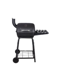 Grill Mark Durable and Sturdy Outdoor Wheeled Barrel Roaster Grill Black 55.88 x 17.52 x 19 cm 8997861 