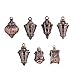 Cusdie 7Piece Lantern DND Dice SetMetal Dice with Skull Dice Bag Perfect for Tabletop RPGs Board Games Gifting and CollectingAncient Copper - Image 2