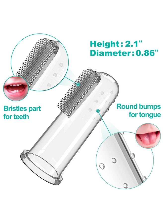 Bassion Baby Toothbrush Set, 6 Pcs Soft Infant Finger Toothbrush with 6 Boxes, Newborns Toddler Silicone Baby Tooth Brush 0-6 Months 6-12 Months - Image 3