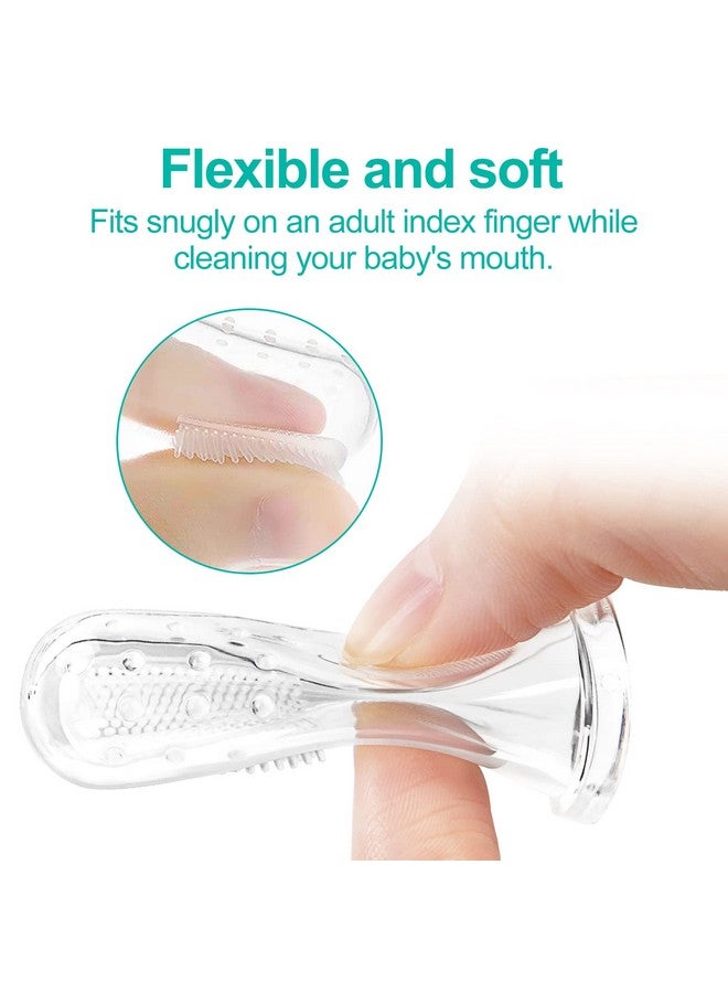 Bassion Baby Toothbrush Set, 6 Pcs Soft Infant Finger Toothbrush with 6 Boxes, Newborns Toddler Silicone Baby Tooth Brush 0-6 Months 6-12 Months - Image 4