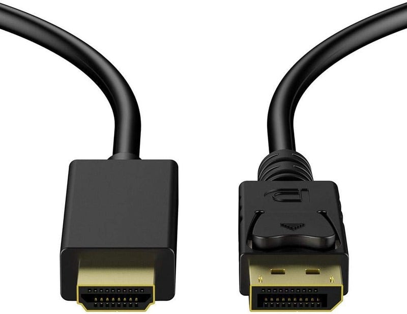1.8m Display Port Display Port Male DP-HDMI Male Adapter Converter Cable for PC Laptop HD Projector - Image 2