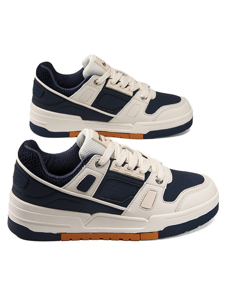 KUYING Niche design trendy shoes versatile trendy brand retro leather casual sports board shoes  - Image 1
