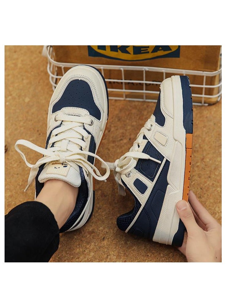 KUYING Niche design trendy shoes versatile trendy brand retro leather casual sports board shoes  - Image 2