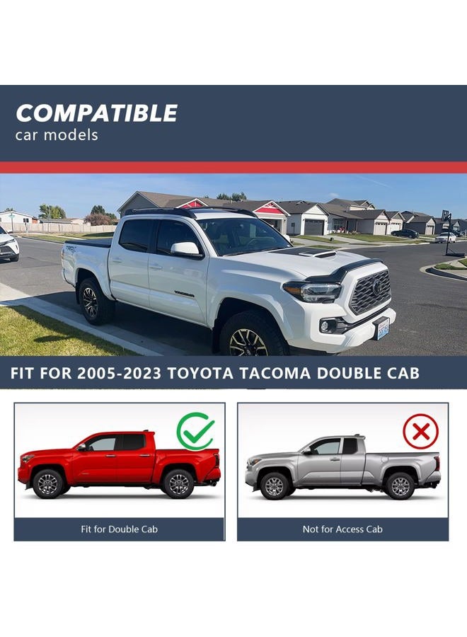 ANTS PART for 2005-2018 Toyota Tacoma Double Cab Top Roof Rack Accessories Croosbar Baggage Carrier Bars Pair Set - Image 2